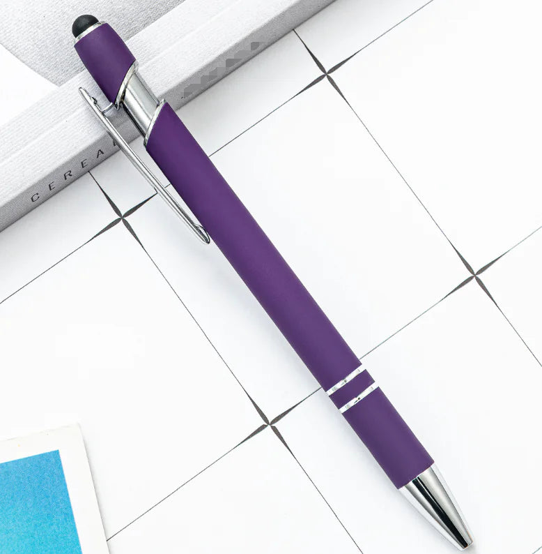Metal Press Pen - Aluminum Capacitive Touch Ballpoint