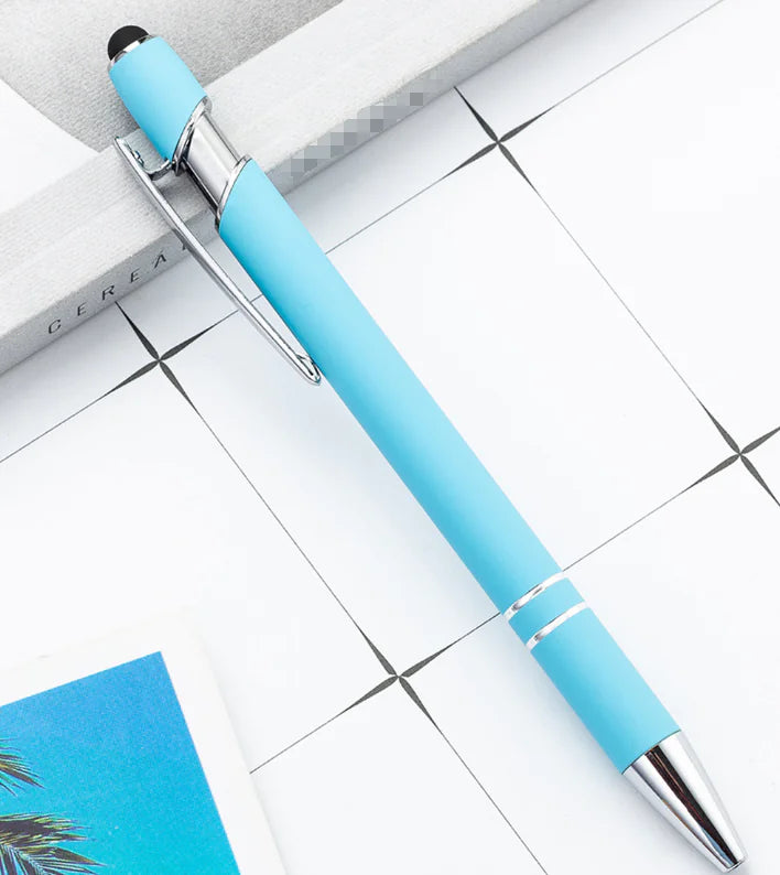 Metal Press Pen - Aluminum Capacitive Touch Ballpoint