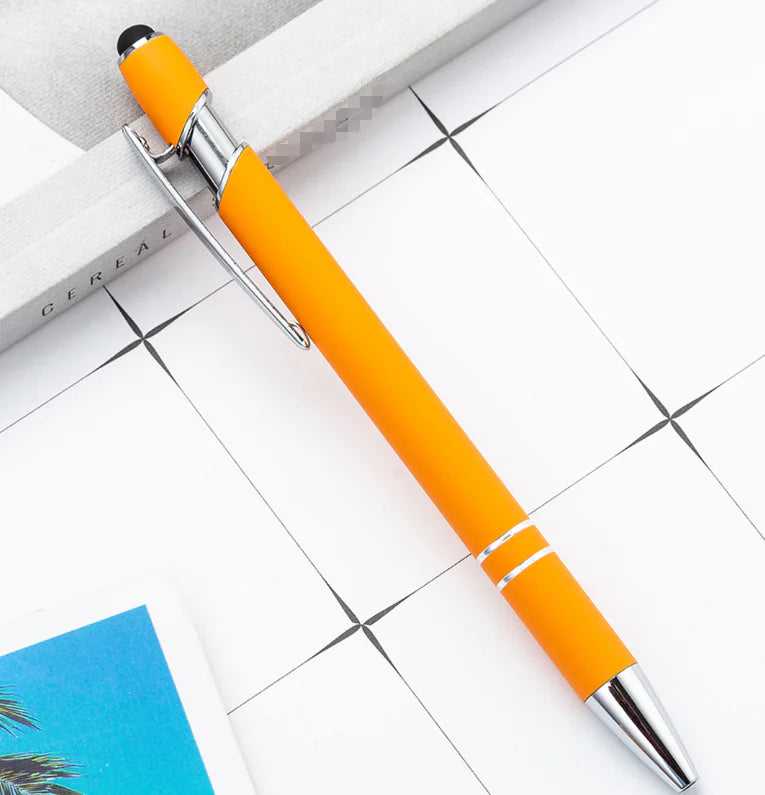 Metal Press Pen - Aluminum Capacitive Touch Ballpoint