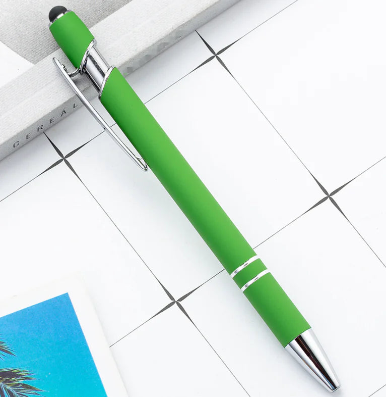Metal Press Pen - Aluminum Capacitive Touch Ballpoint