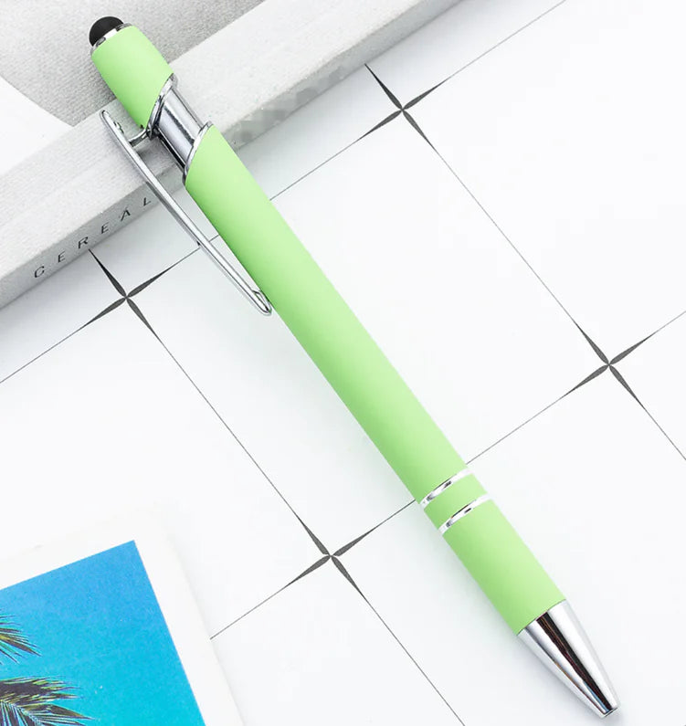 Metal Press Pen - Aluminum Capacitive Touch Ballpoint