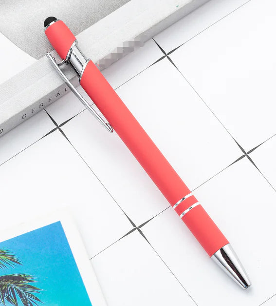 Metal Press Pen - Aluminum Capacitive Touch Ballpoint