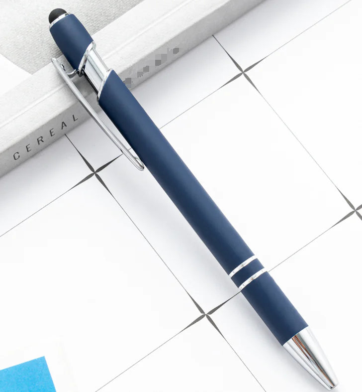 Metal Press Pen - Aluminum Capacitive Touch Ballpoint