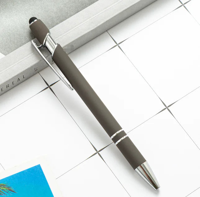 Metal Press Pen - Aluminum Capacitive Touch Ballpoint