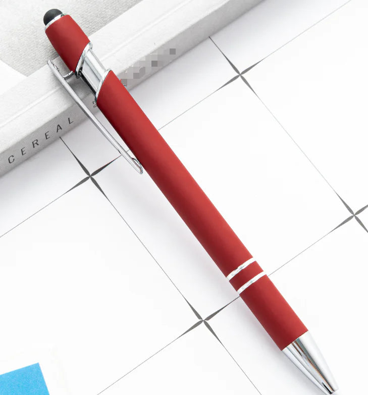 Metal Press Pen - Aluminum Capacitive Touch Ballpoint