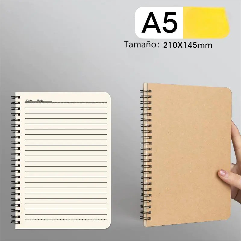 Coil Black Card Notebook A5/B5 for Business & Students