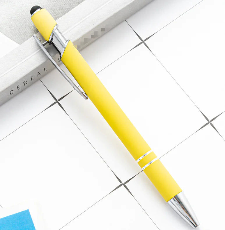 Metal Press Pen - Aluminum Capacitive Touch Ballpoint
