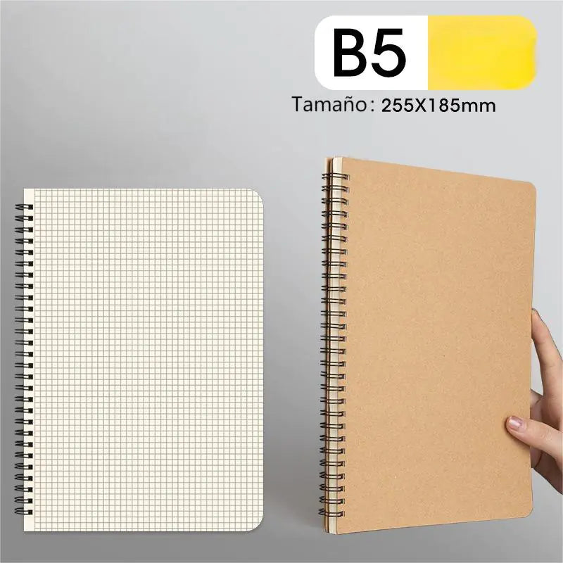 Coil Black Card Notebook A5/B5 for Business & Students