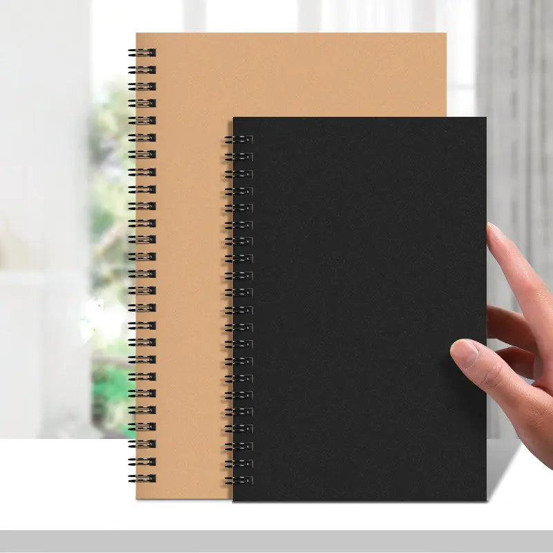 Coil Black Card Notebook A5/B5 for Business & Students