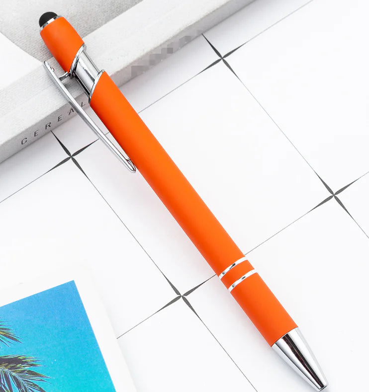 Metal Press Pen - Aluminum Capacitive Touch Ballpoint