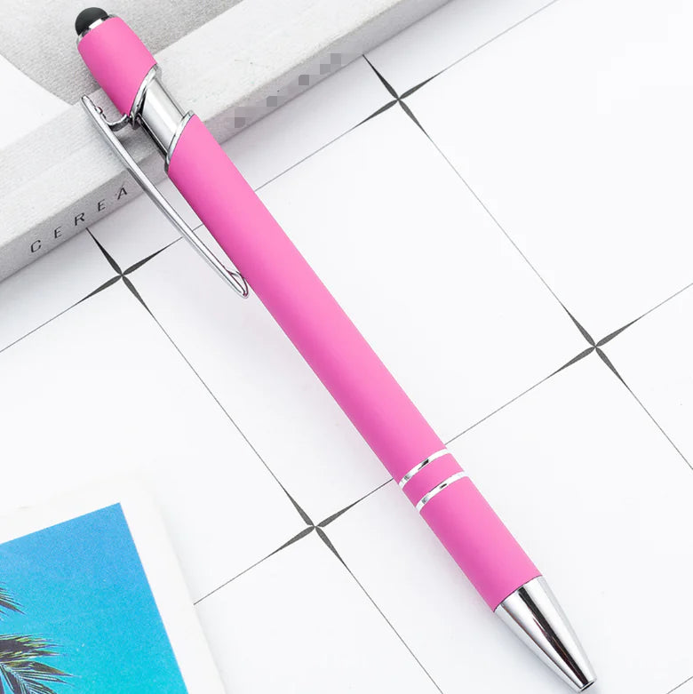 Metal Press Pen - Aluminum Capacitive Touch Ballpoint